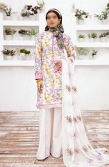 RangNagar Embroidered and Printed Lawn Collection By NUR RN-404