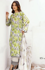 RangNagar Embroidered and Printed Lawn Collection By NUR RN-406
