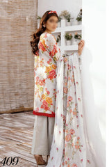 RangNagar Embroidered and Printed Lawn Collection By NUR RN-409