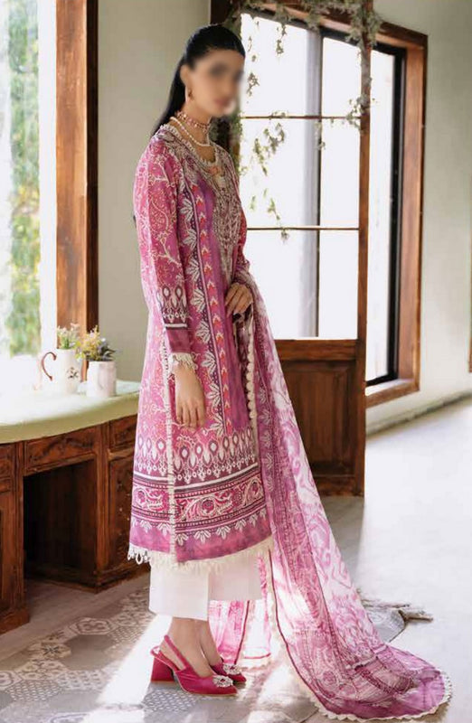 Roheenaz Flora Unstitched Printed Lawn Collection RNP-02A AMARANTH