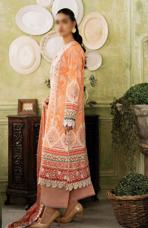 Roheenaz Flora Unstitched Printed Lawn Collection RNP-07A CASCADE
