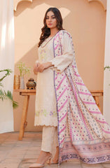 Thread & Weaves 3 PC - Embroidered Karandi Pret Collection D-101