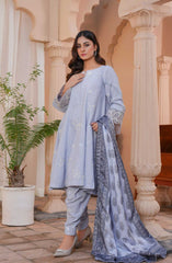 Thread & Weaves 3 PC - Embroidered Karandi Pret Collection D-104