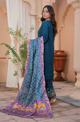 Thread & Weaves 3 PC - Embroidered Karandi Pret Collection D-105