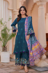 Thread & Weaves 3 PC - Embroidered Karandi Pret Collection D-105