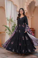 Thread & Weaves 3 PC - Embroidered Karandi Pret Collection D-106