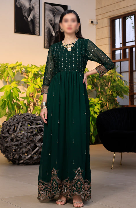 Merakish Unstitched Luxury Formal Collection Vol 12 2024 Racing Green