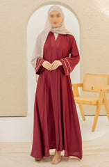 Black Camels The Abaya Edit 2024 Rasha Front Open Abaya