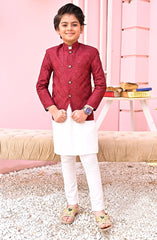 Exclusive Prince Coat Collection By Hassan Jee D-p9 Red Prince coat