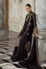 Merakish Unstitched Luxury Formal Collection 2023 Rich Black