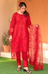 Roop Rang Stitched Collection By AL Harir Apparel D-28 Rose