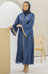 Black Camels The Abaya Edit 2024 Roshan Abaya- Royal Blue