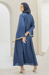 Black Camels The Abaya Edit 2024 Roshan Abaya- Royal Blue