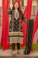 Roop Rang Stitched Collection By AL Harir Apparel D-29 Royal Black