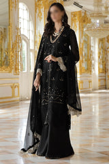 Merakish Unstitched Luxury Formal Collection 2023 Royal Black