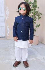 Exclusive Prince Coat Collection By Hassan Jee D-p8 Royal blue Prince coat