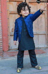 Exclusive Prince Coat Collection By Hassan Jee D-p8 Royal blue Prince coat