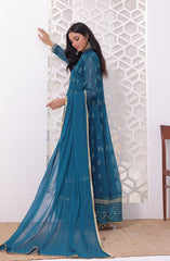 Raqs E Mughal Stitched Collection By AL Harir Apparel D-07 Ruby Peacock