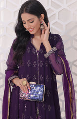 Raqs E Mughal Stitched Collection By AL Harir Apparel D-08 Ruby Peacock