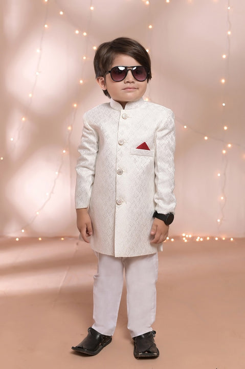 Exclusive Kids Sherwani Collection S 06 Off white Sherwani