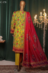 HZ Satranga Embroidered Collection D-178