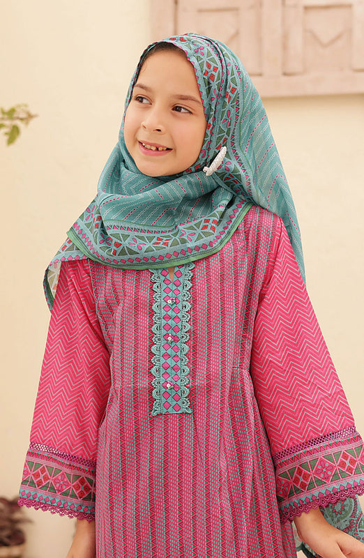 Shifa Kids Printed Lawn Stitched Collection Vol 05 SH 2426 K Voilet