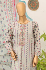 Oswah Women Embroidered Lawn Stitched Collection Vol 07 D-2434K Cream