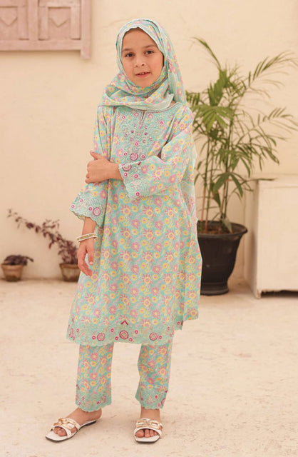 Shifa Kids Embroidered Lawn Stitched Collection Vol 04 SH 2420 K FLORAL