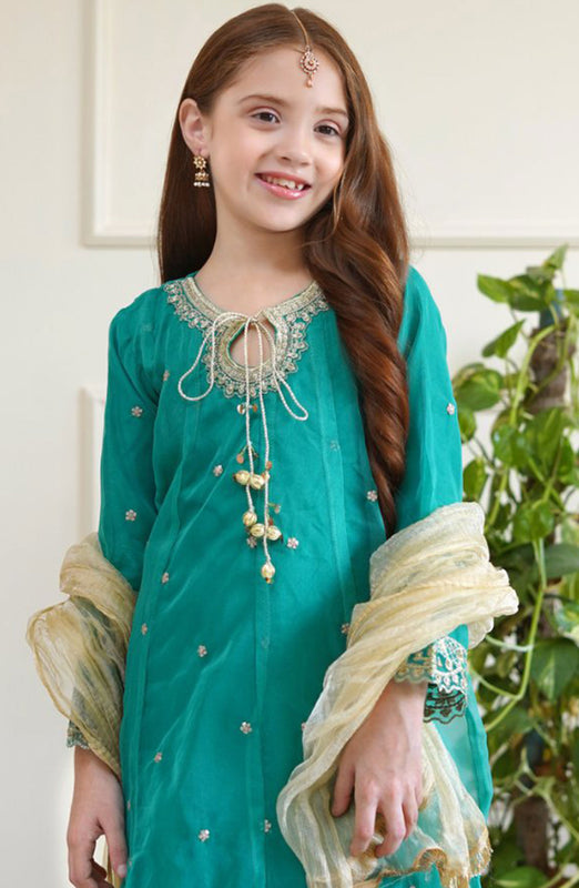 Shanzey Eid Boutique Formal Collection 2024 D-2602-Sea Green