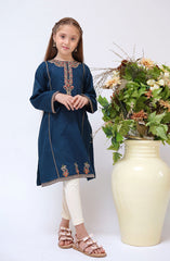 Shanzey Jacquard Kurti Collection 2024 D-2901  Navy Blue