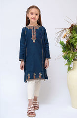 Shanzey Jacquard Kurti Collection 2024 D-2901  Navy Blue