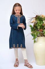 Shanzey Jacquard Kurti Collection 2024 D-2901  Navy Blue