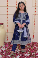 Shanzey Shehnai Girls Pret Formal Collection D-3202 Royal Blue