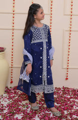 Shanzey Shehnai Girls Pret Formal Collection D-3202 Royal Blue