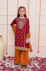 Shanzey Shehnai Girls Pret Formal Collection D-3205 Maroon