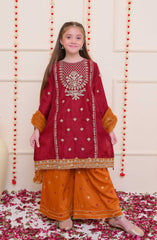 Shanzey Shehnai Girls Pret Formal Collection D-3205 Maroon