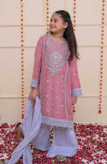 Shanzey Shehnai Girls Pret Formal Collection D-3206 Tea Pink