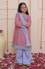 Shanzey Shehnai Girls Pret Formal Collection D-3206 Tea Pink