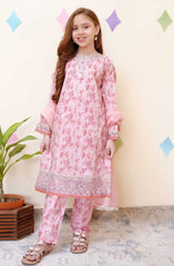 Shanzey Spring Embroidered Co Ords Collection D-3402-TEA PINK