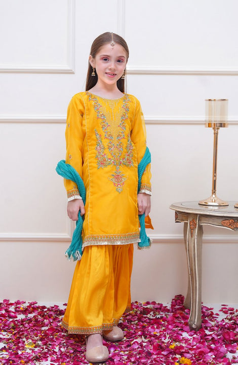 Shanzey Festive Vibes Collection 2024 SHK 2005 YELLOW