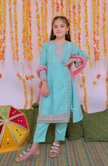 Shanzey Mehendi Magic Formal Pret Collection D-3302 Sky Blue