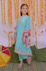 Shanzey Mehendi Magic Formal Pret Collection D-3302 Sky Blue