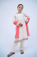 Shanzey Kirnain Festive Embroidered Cotton Collection D-3601 Off White