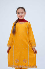 Shanzey Kirnain Festive Embroidered Cotton Collection D-3602 Mustard