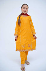 Shanzey Kirnain Festive Embroidered Cotton Collection D-3602 Mustard