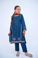 Shanzey Kirnain Festive Embroidered Cotton Collection D-3603 Navy Blue