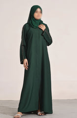 Nayab Abaya Collection By TGM Vol 25 Sage Willow D-05