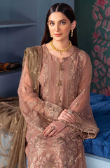 Lamisah Luxury Chiffon Unstitched Collection By Lavish Premium D-21 Serene Chic