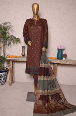 HZ Turkish Jacquard Dyed Yarn Dupatta Collection D-1202