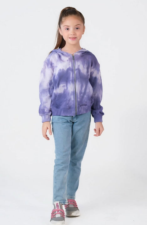Sprinkles Kids Winter Collection Terry Cloth Zip Up Hoodie – Purple